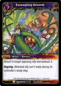 warcraft tcg worldbreaker entangling growth