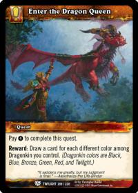 warcraft tcg twilight of the dragons enter the dragon queen