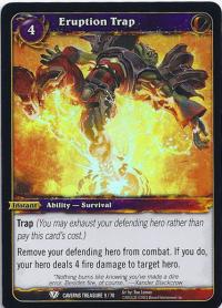 warcraft tcg caverns of time eruption trap