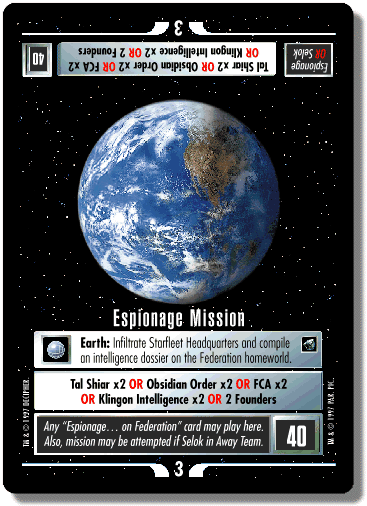 Espionage Mission (FOIL)