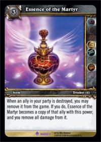 warcraft tcg crafted cards essence of the martyr