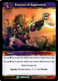 warcraft tcg crown of the heavens essence of aggression