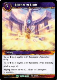 warcraft tcg crown of the heavens essence of light