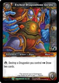 warcraft tcg worldbreaker etched dragonbone girdle