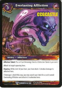 warcraft tcg war of the elements everlasting affliction