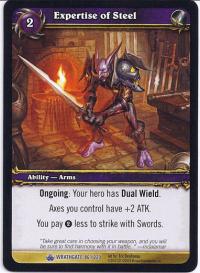 warcraft tcg wrathgate expertise of steel