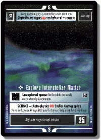 star trek 1e official tournament sealed deck explore interstellar matter