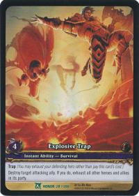 warcraft tcg extended art explosive trap ea
