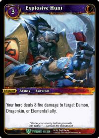 warcraft tcg twilight of the dragons explosive hunt