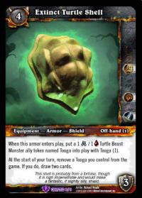 warcraft tcg crafted cards extinct turtle shell