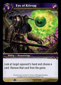 warcraft tcg archives eye of kilrogg foil