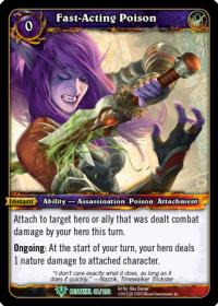 warcraft tcg betrayal of the guardian fast acting poison