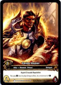 warcraft tcg extended art father gustav ea