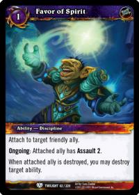 warcraft tcg twilight of the dragons favor of spirit