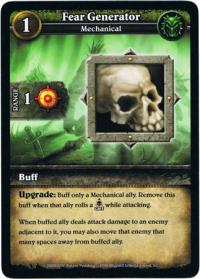 wow minis core action cards fear generator