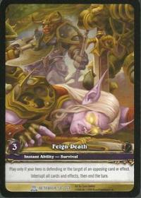 warcraft tcg extended art feign death ea