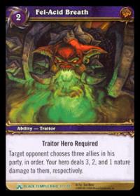 warcraft tcg black temple fel acid breath