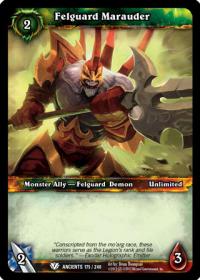 warcraft tcg war of the ancients felguard marauder