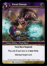 warcraft tcg drums of war feral charge