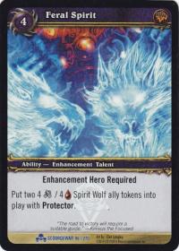 warcraft tcg foil and promo cards feral spirit foil