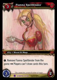 warcraft tcg heroes of azeroth fianna spellbinder