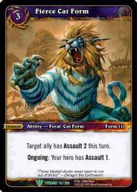 warcraft tcg twilight of the dragons fierce cat form