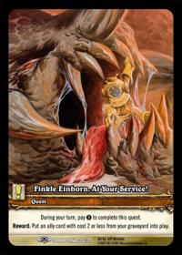 warcraft tcg extended art finkle einhorn at your service ea