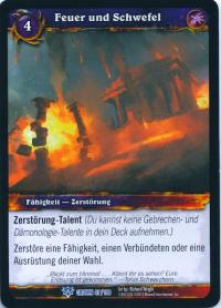 warcraft tcg crown of the heavens foreign fire and brimstone german