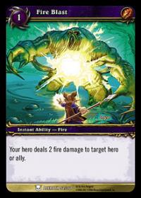 warcraft tcg archives fire blast foil