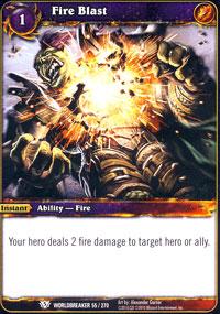 warcraft tcg class deck 2013 spring fire blast cd