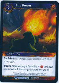 warcraft tcg class decks 2011 fall fire power cd