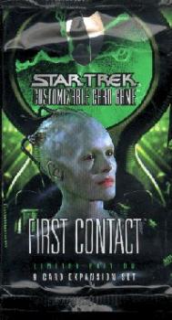 star trek 1e star trek 1e sealed product first contact booster pack