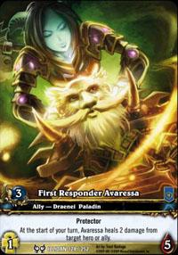 warcraft tcg extended art first responder avaressa ea