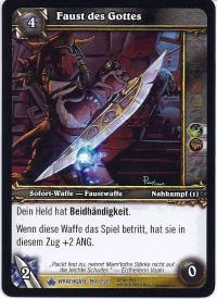 warcraft tcg wrathgate fist of the deity german