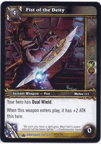 warcraft tcg wrathgate fist of the deity