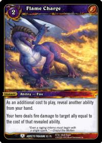 warcraft tcg battle of aspects flame charge