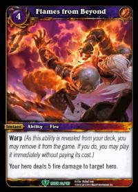 warcraft tcg reign of fire flames from beyond