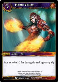 warcraft tcg betrayal of the guardian flame volley