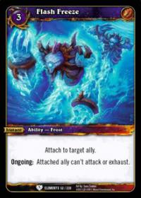 warcraft tcg war of the elements flash freeze