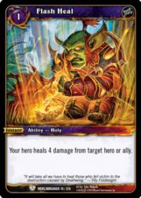 warcraft tcg worldbreaker flash heal