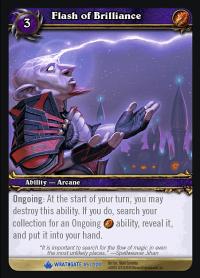 warcraft tcg wrathgate flash of brilliance