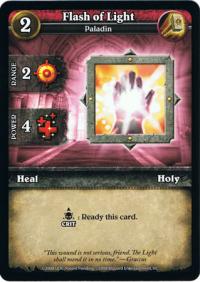 wow minis core action cards flash of light