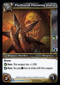 warcraft tcg scourgewar fleshwerk throwing glaive