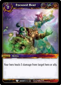 warcraft tcg war of the ancients focused heal