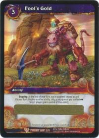 warcraft tcg loot cards fool s gold loot