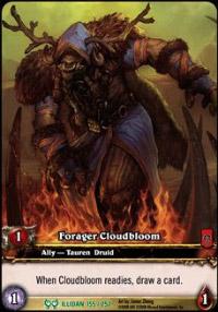 warcraft tcg extended art forager cloudbloom ea