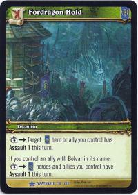 warcraft tcg wrathgate fordragon hold