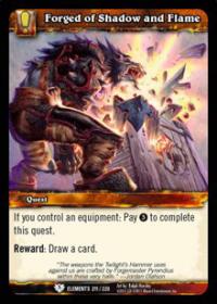 warcraft tcg war of the elements forged of shadow and flame