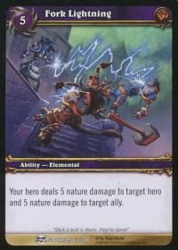 warcraft tcg foil and promo cards fork lightning foil