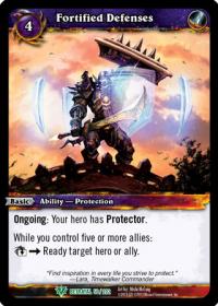 warcraft tcg betrayal of the guardian fortified defenses